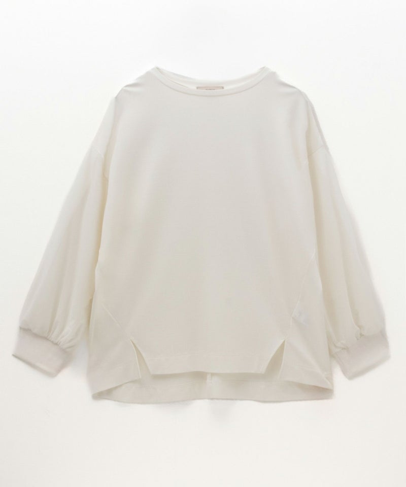 HusHusH  ポンチ素材 袖チュールプルオーバー レディース メール便 対応商品商品画像-22