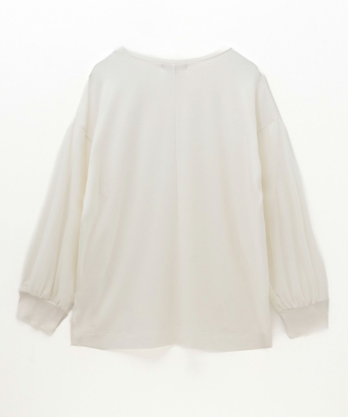 HusHusH ポンチ素材 袖チュールプルオーバー レディース ネコポス 対応商品