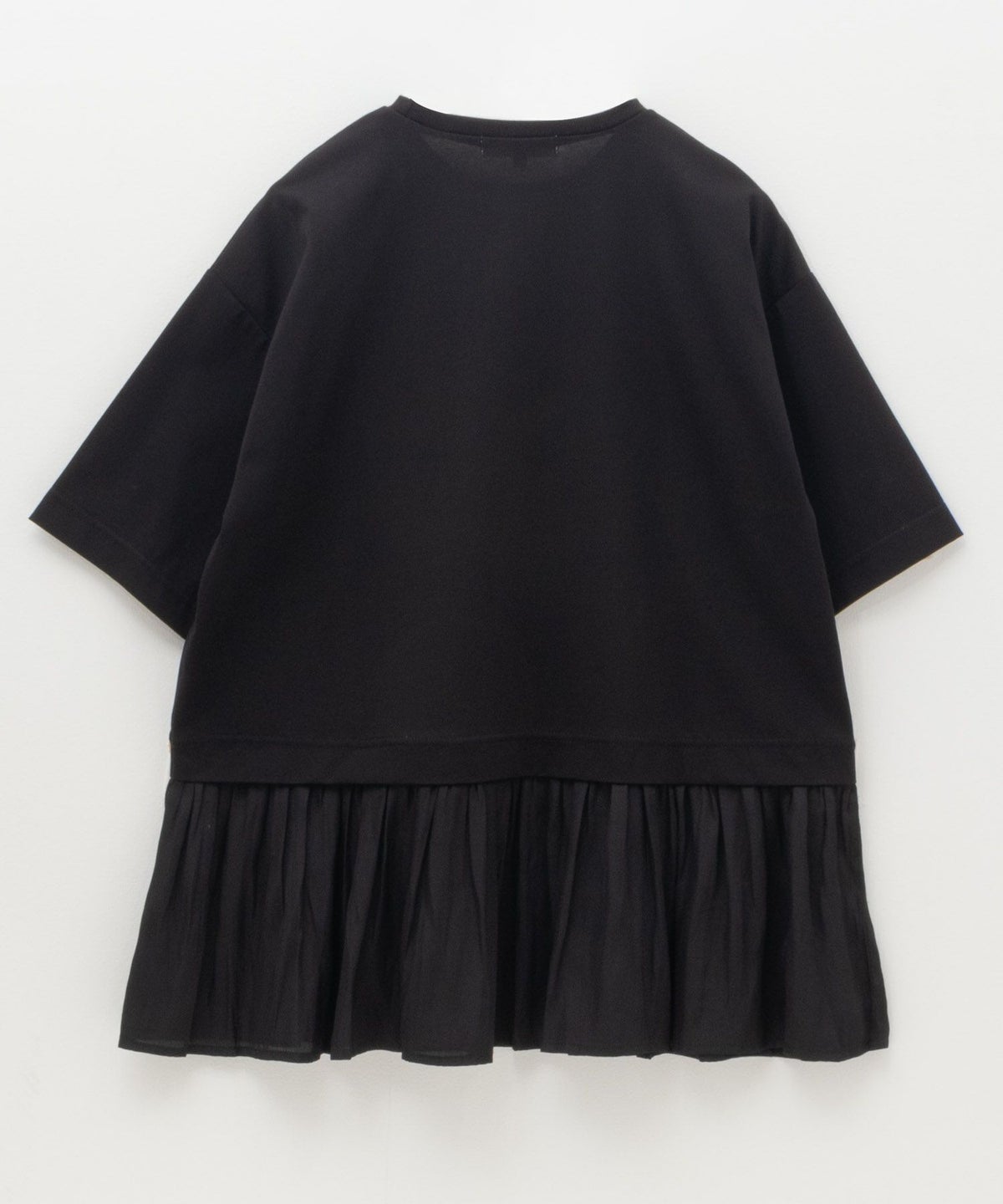 HusHusH 裾フリル切替5分袖プルオーバー レディース ネコポス 対応商品