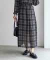 HusHusH チェックプリントシフォンスカート レディース商品サムネイル-1