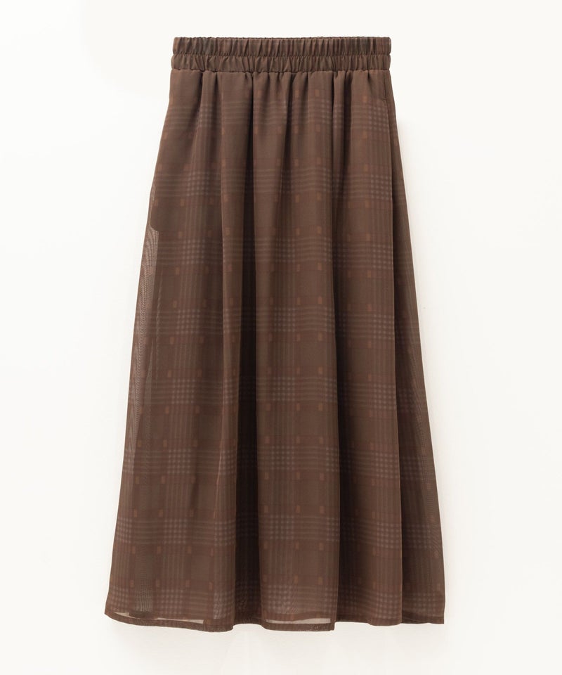 HusHusH  チェックプリントシフォンスカート レディース商品画像-16