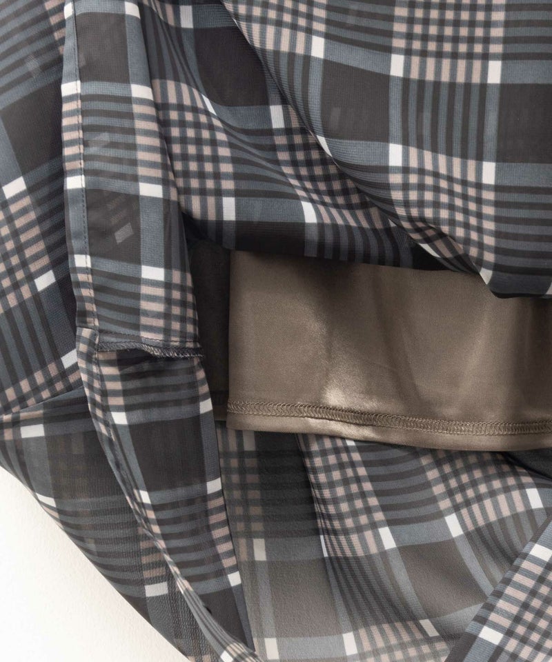 HusHusH チェックプリントシフォンスカート レディース商品画像-18