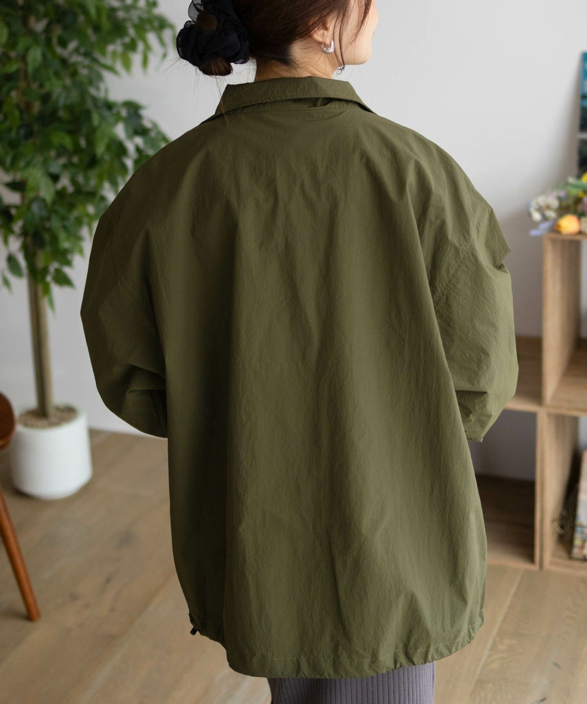 THRASHER 総柄裏地付きナイロンジャケット メンズ