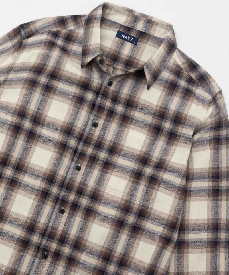 NAVY  ネルチェックシャツ メンズ商品画像-2