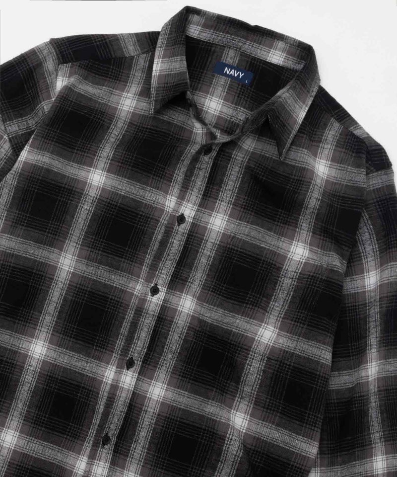NAVY ネルチェックシャツ メンズ商品画像-3