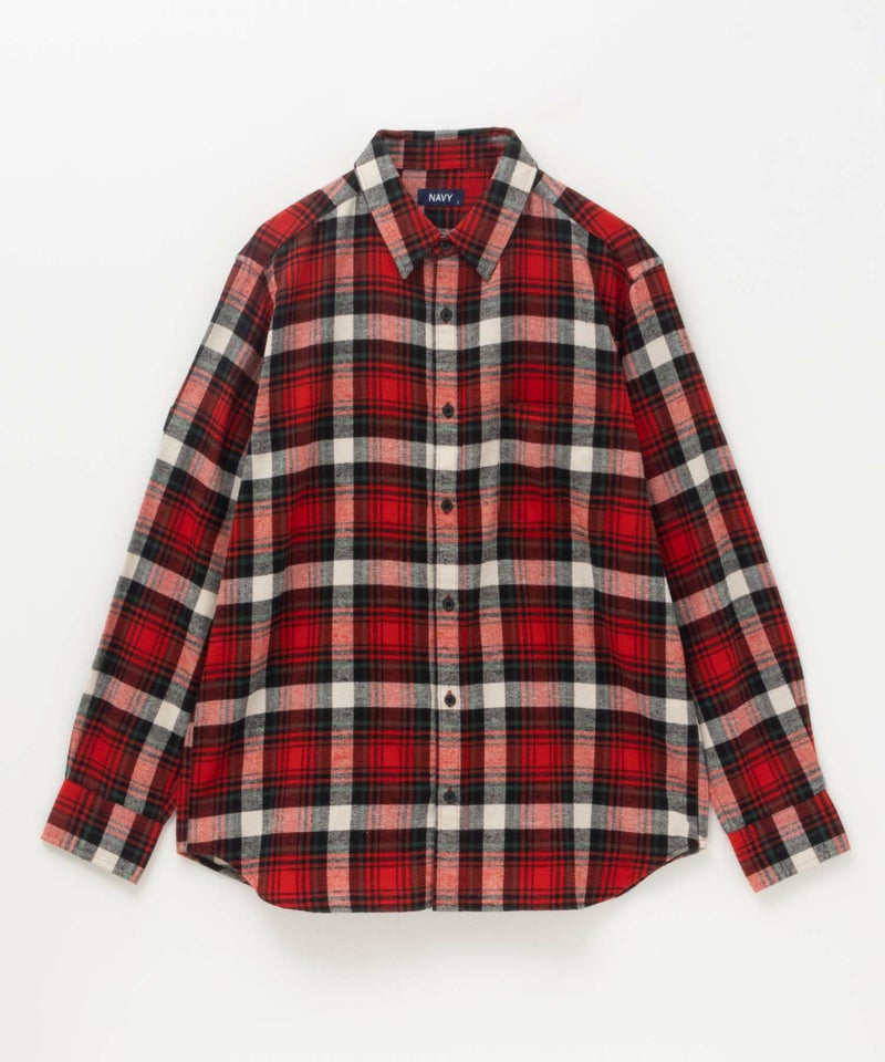 NAVY ネルチェックシャツ メンズ商品画像-7