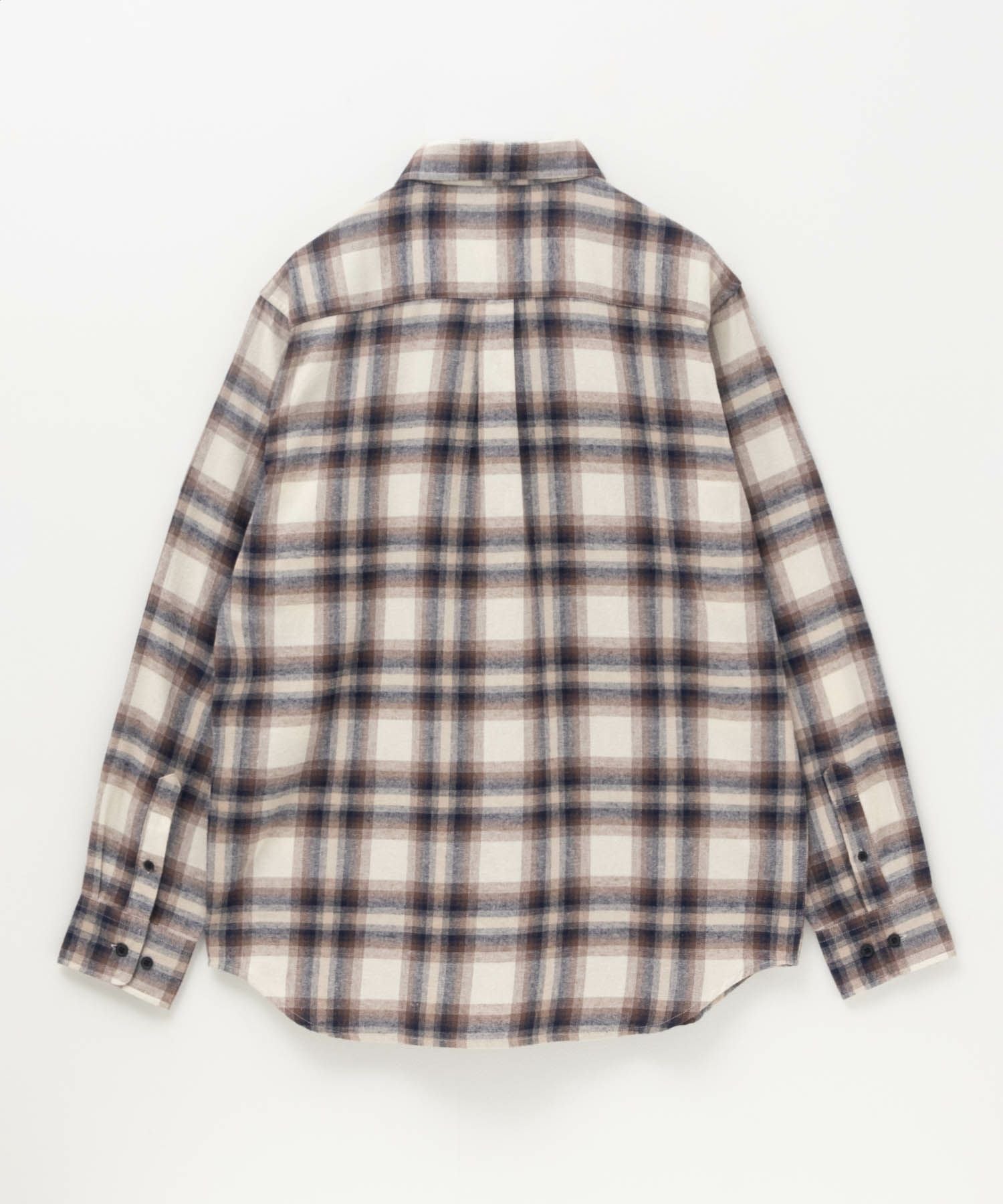 NAVY ネルチェックシャツ メンズ
