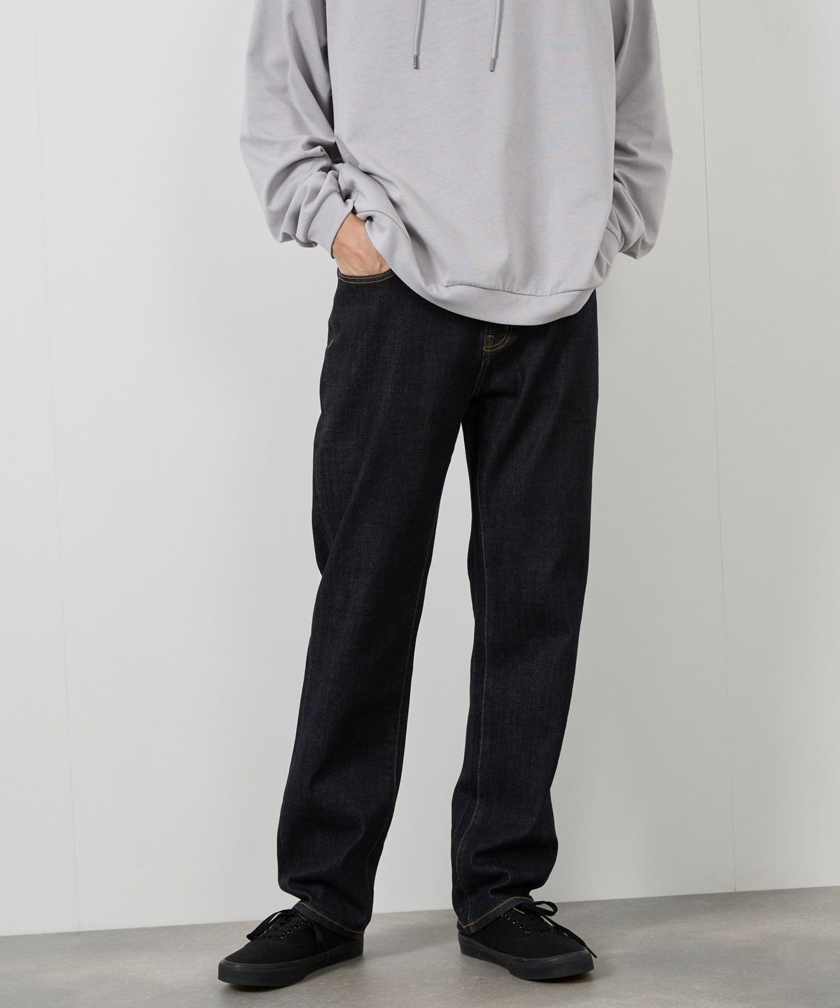 NAVY 毎日はきたくなるデニム「マイデニ」 レギュラーストレート メンズ