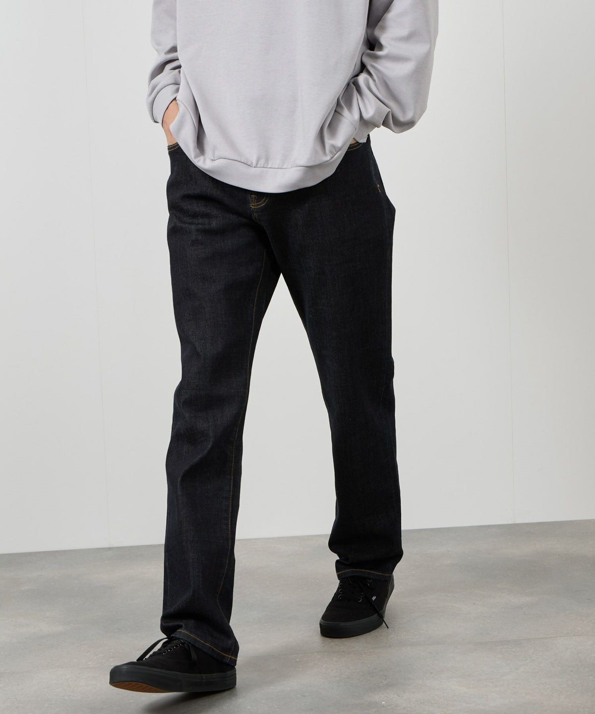 NAVY 毎日はきたくなるデニム「マイデニ」 レギュラーストレート メンズ