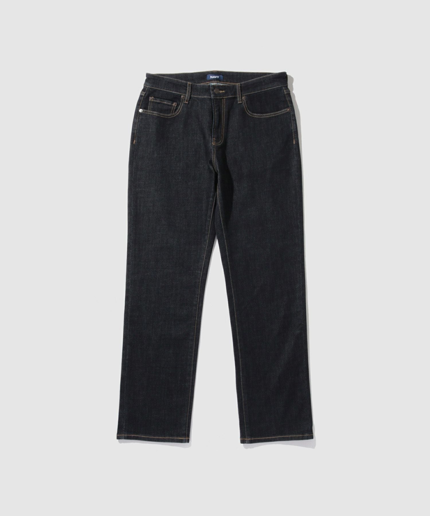 値下げしました)LEEブラック ストレートレッグデニム 28 NAVY 毎日は 