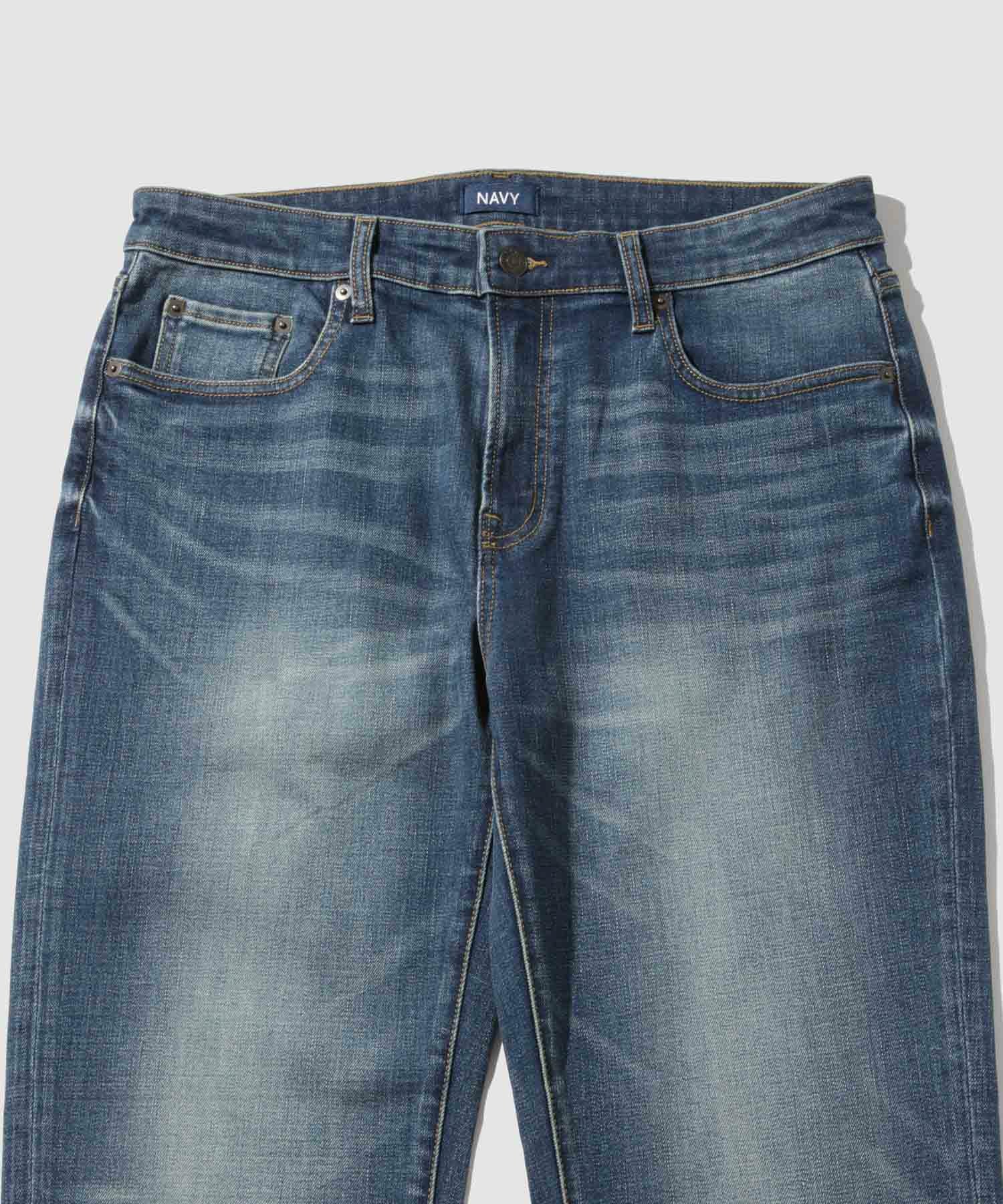 NAVY 毎日はきたくなるデニム「マイデニ」 レギュラーストレート メンズ