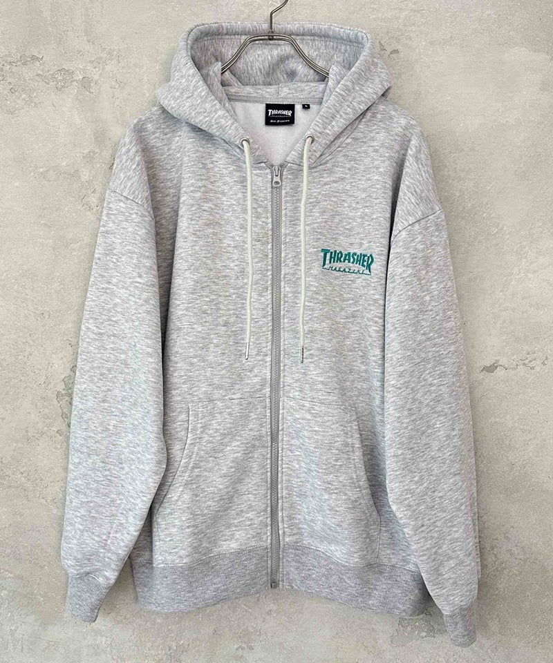[期間限定価格]THRASHER  裏起毛フルジップフーディー メンズ商品画像-1