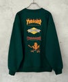 THRASHER  裏起毛バックプリント刺繍クルーネック メンズ商品サムネイル-5