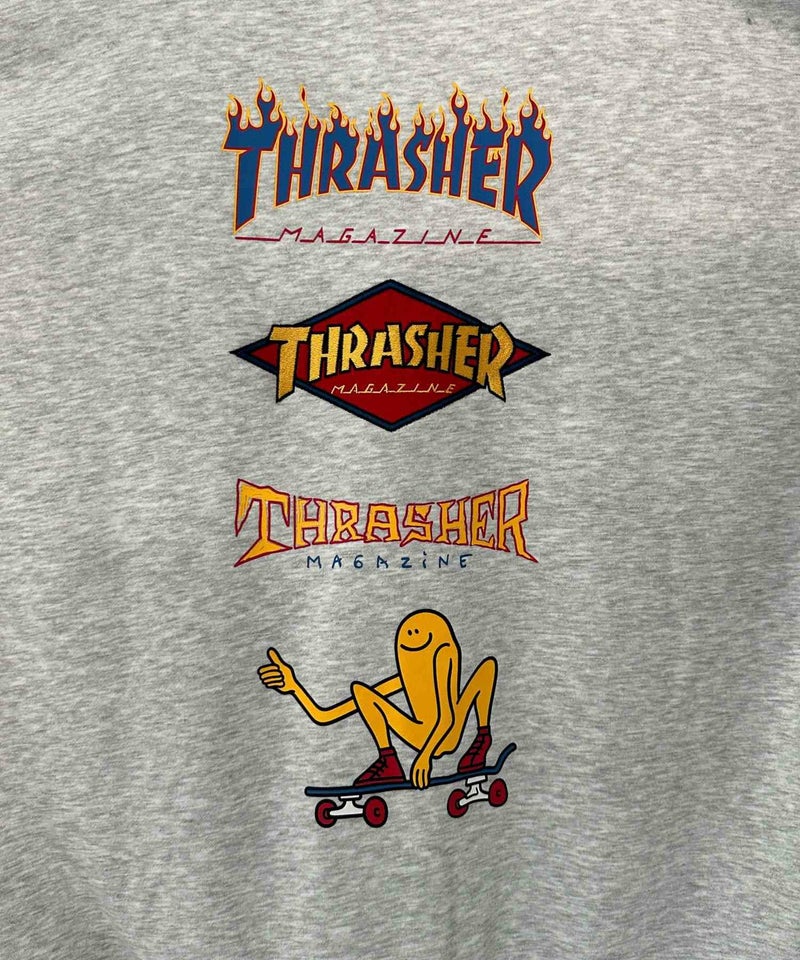 THRASHER 裏起毛バックプリント刺繍クルーネック メンズ商品画像-10