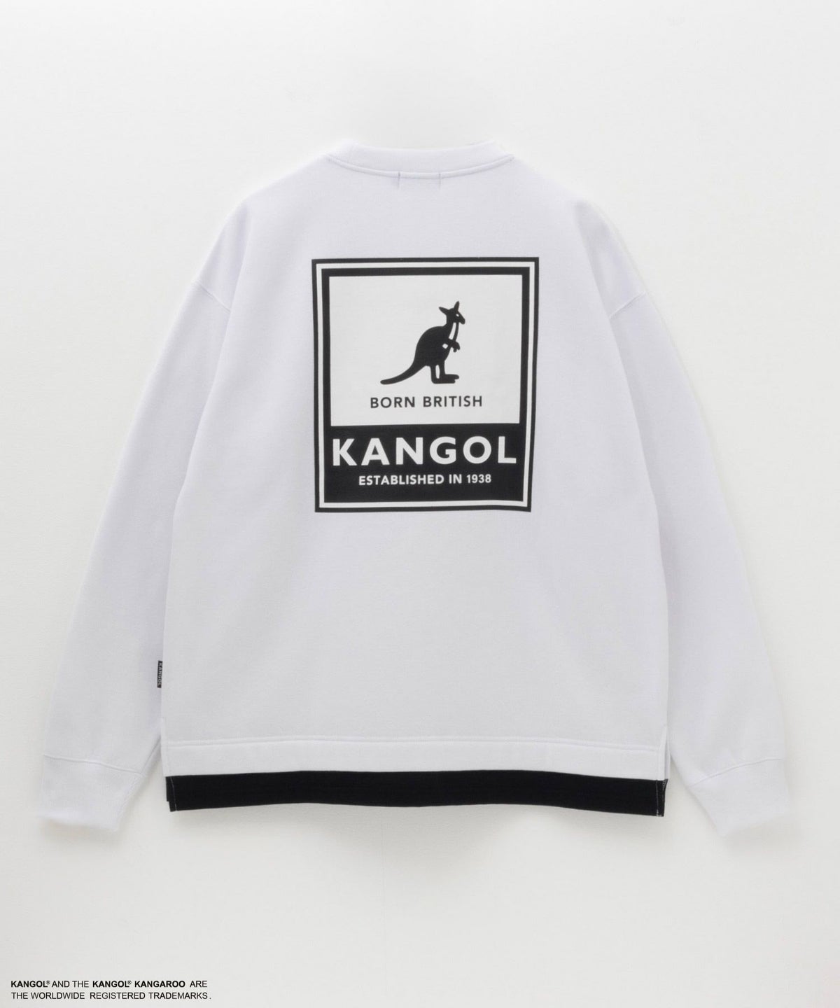 KANGOL 裏起毛BOXロゴトレーナー メンズ