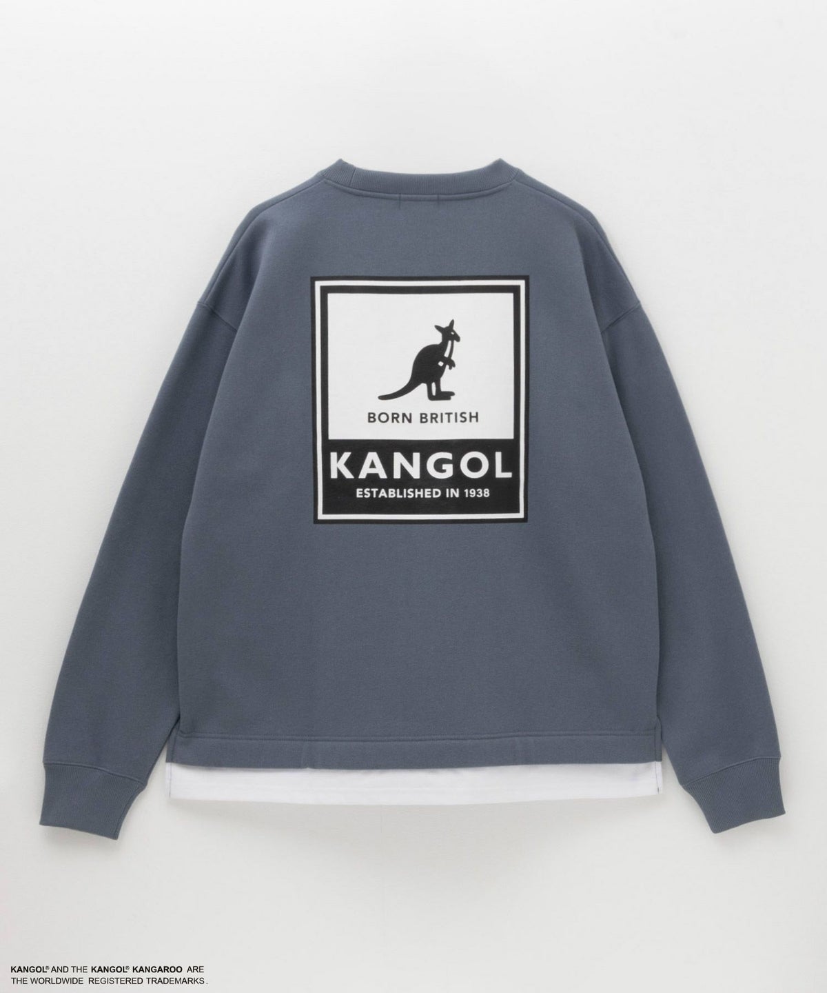KANGOL 裏起毛BOXロゴトレーナー メンズ