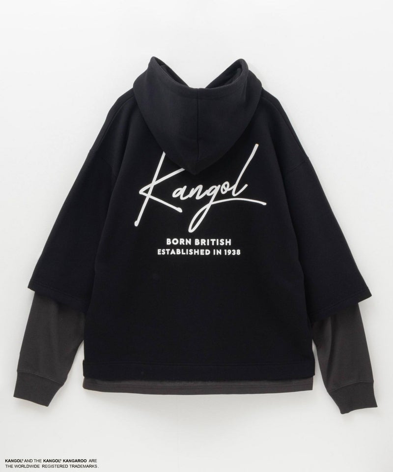 KANGOL 裏起毛フェイクレイヤードパーカー メンズ商品画像-7