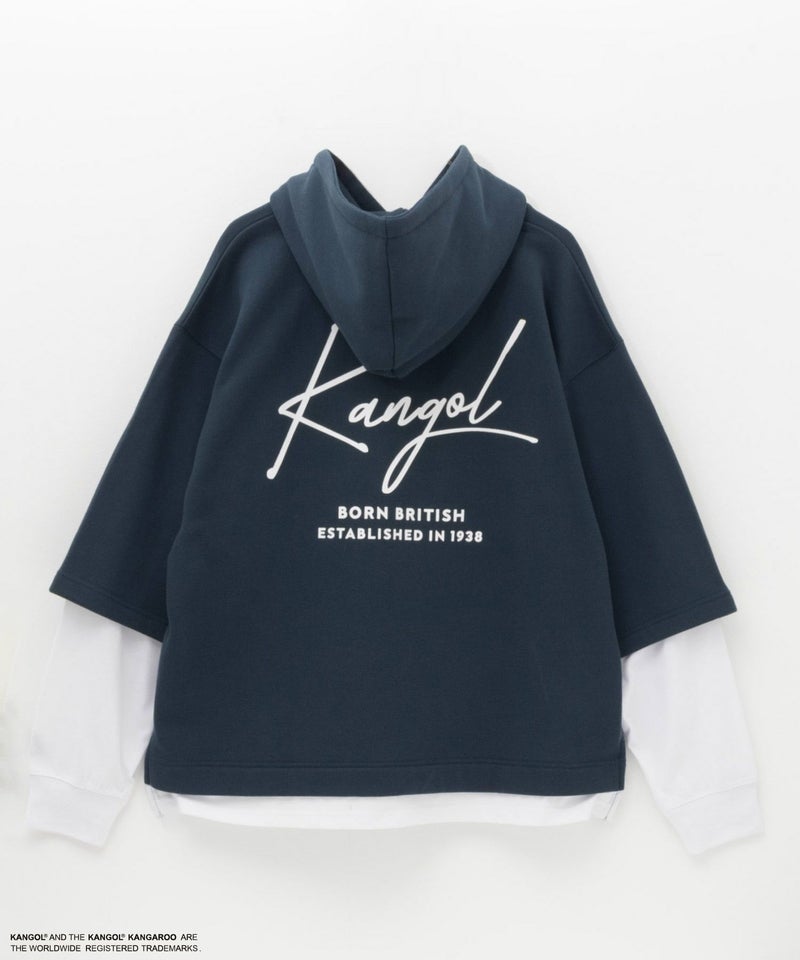 KANGOL  裏起毛フェイクレイヤードパーカー メンズ商品画像-9