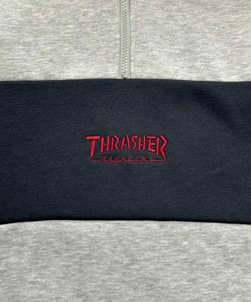 [期間限定価格]THRASHER  裏起毛切替ハーフジップ メンズ商品画像-9