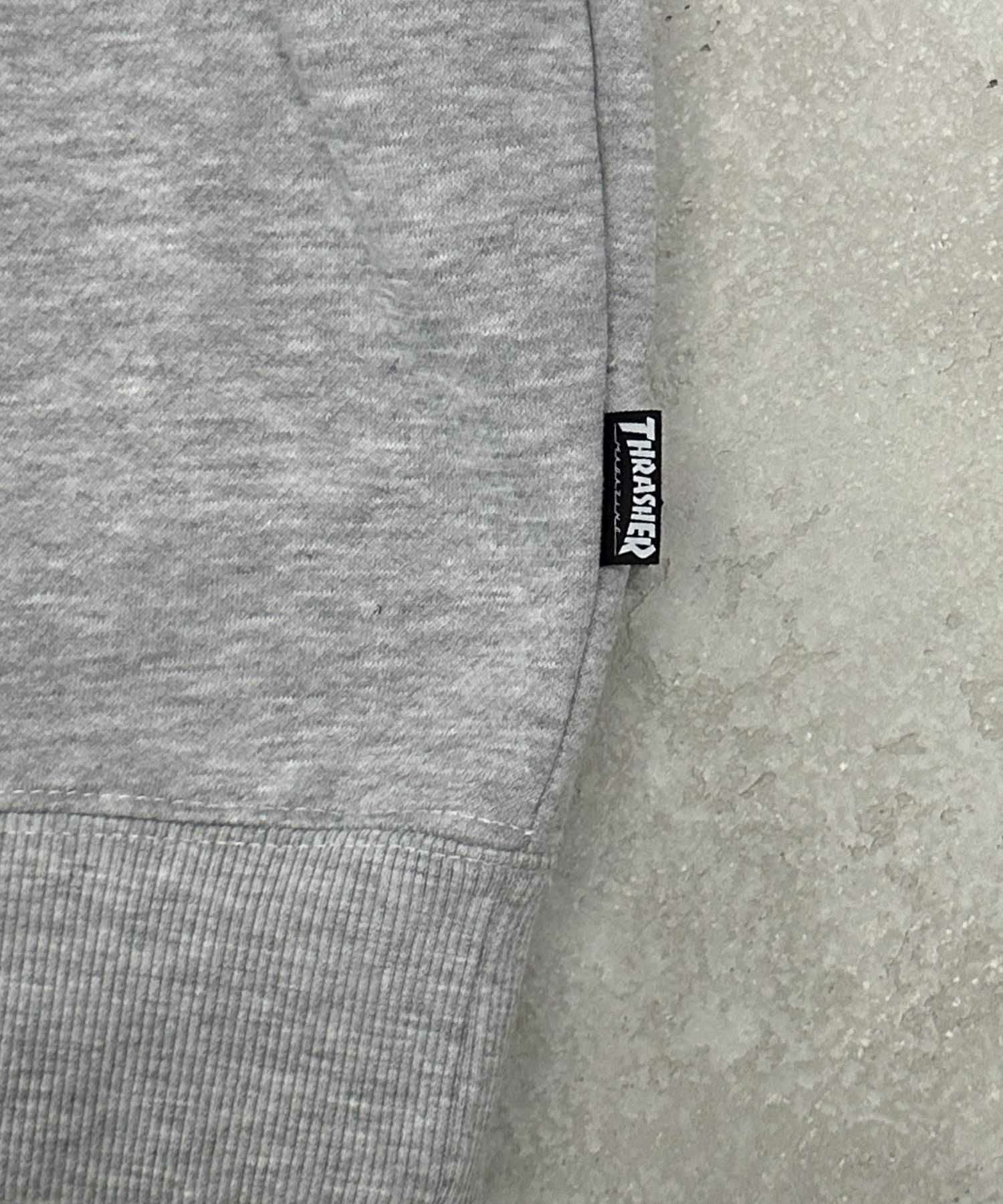 THRASHER 裏起毛切替ハーフジップ メンズ