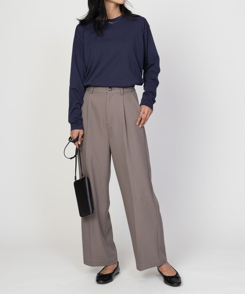 nAvy ベーシック裾ラウンド長袖Tシャツ レディース メール便 対応商品商品画像-20