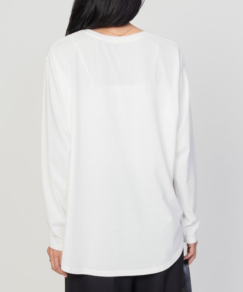 nAvy ベーシック裾ラウンド長袖Tシャツ レディース メール便 対応商品商品画像-22