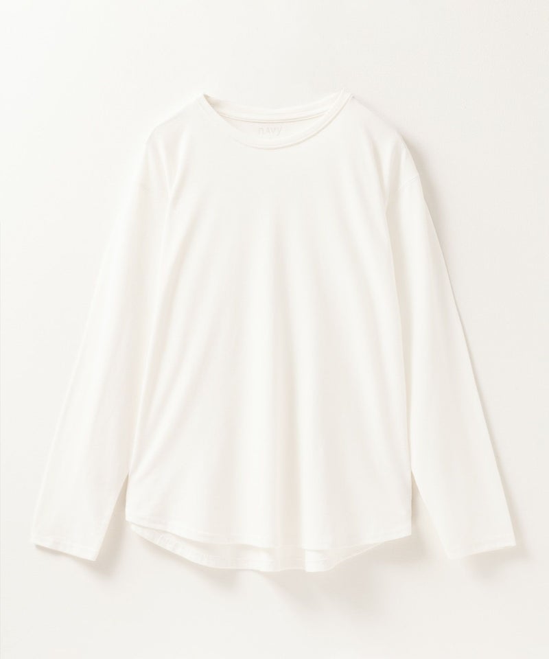 nAvy ベーシック裾ラウンド長袖Tシャツ レディース メール便 対応商品商品画像-23