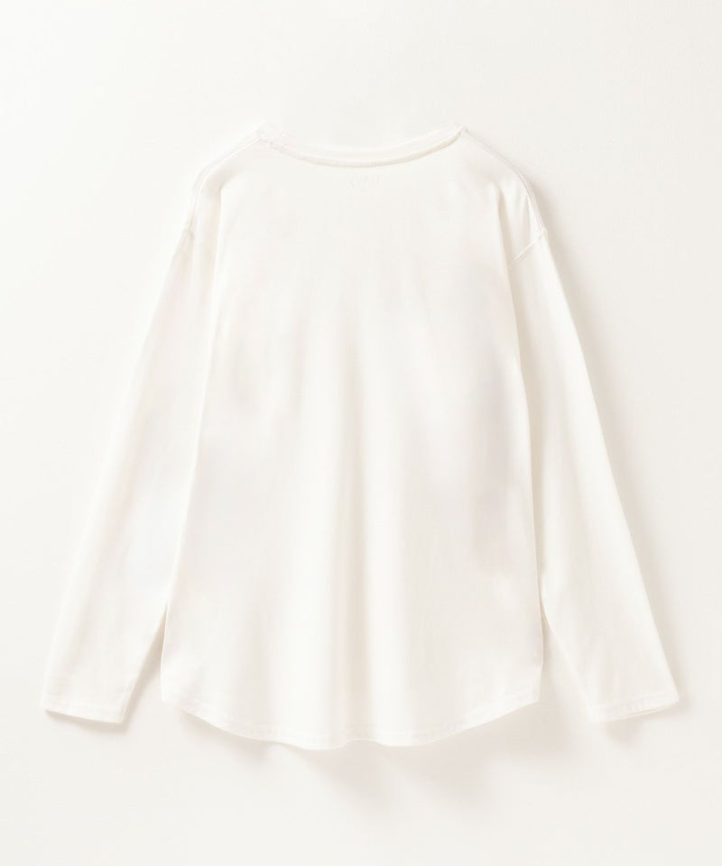 nAvy ベーシック裾ラウンド長袖Tシャツ レディース メール便 対応商品商品画像-24