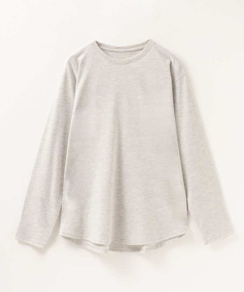 nAvy ベーシック裾ラウンド長袖Tシャツ レディース メール便 対応商品商品画像-25