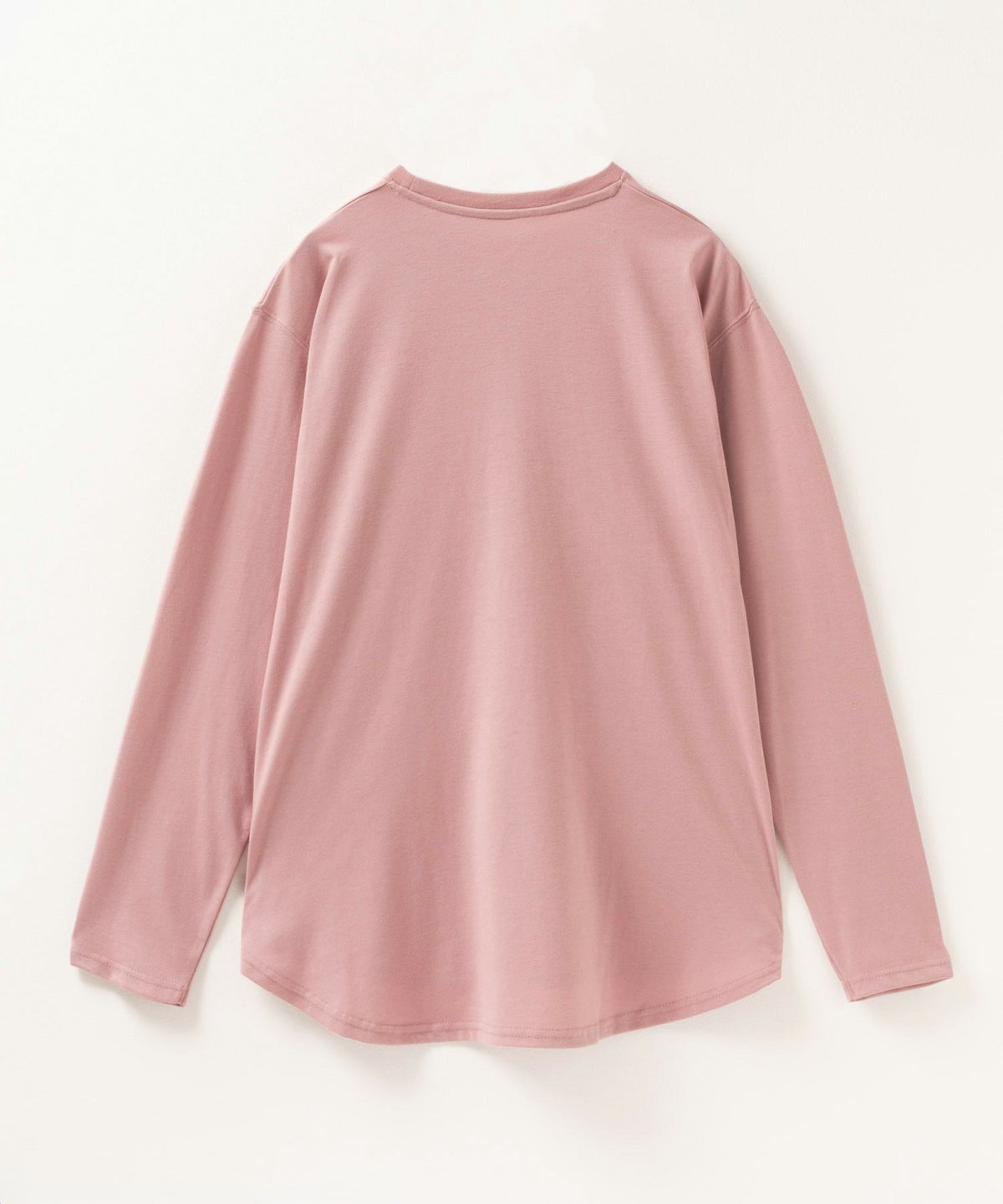 NAVY ベーシック裾ラウンド長袖Tシャツ レディース ネコポス 対応商品