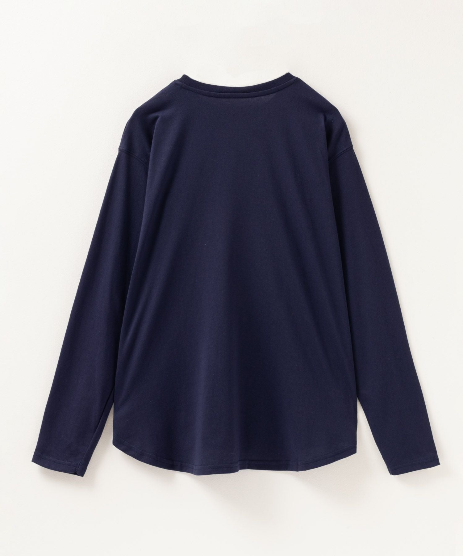 nAvy ベーシック裾ラウンド長袖Tシャツ レディース