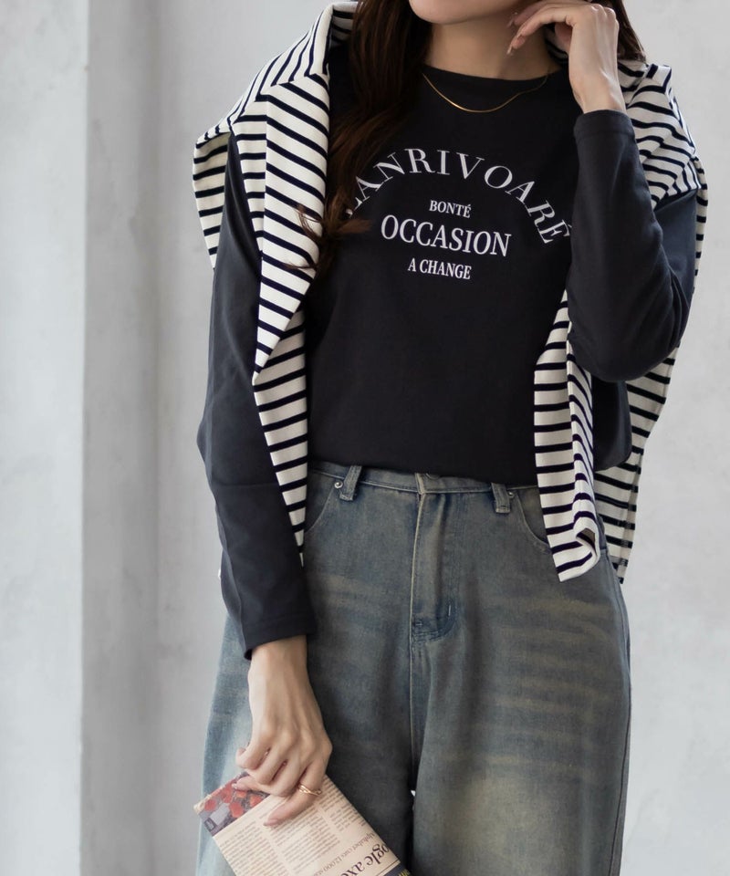 nAvy アーチプリントロンT レディース メール便 対応商品商品画像-8