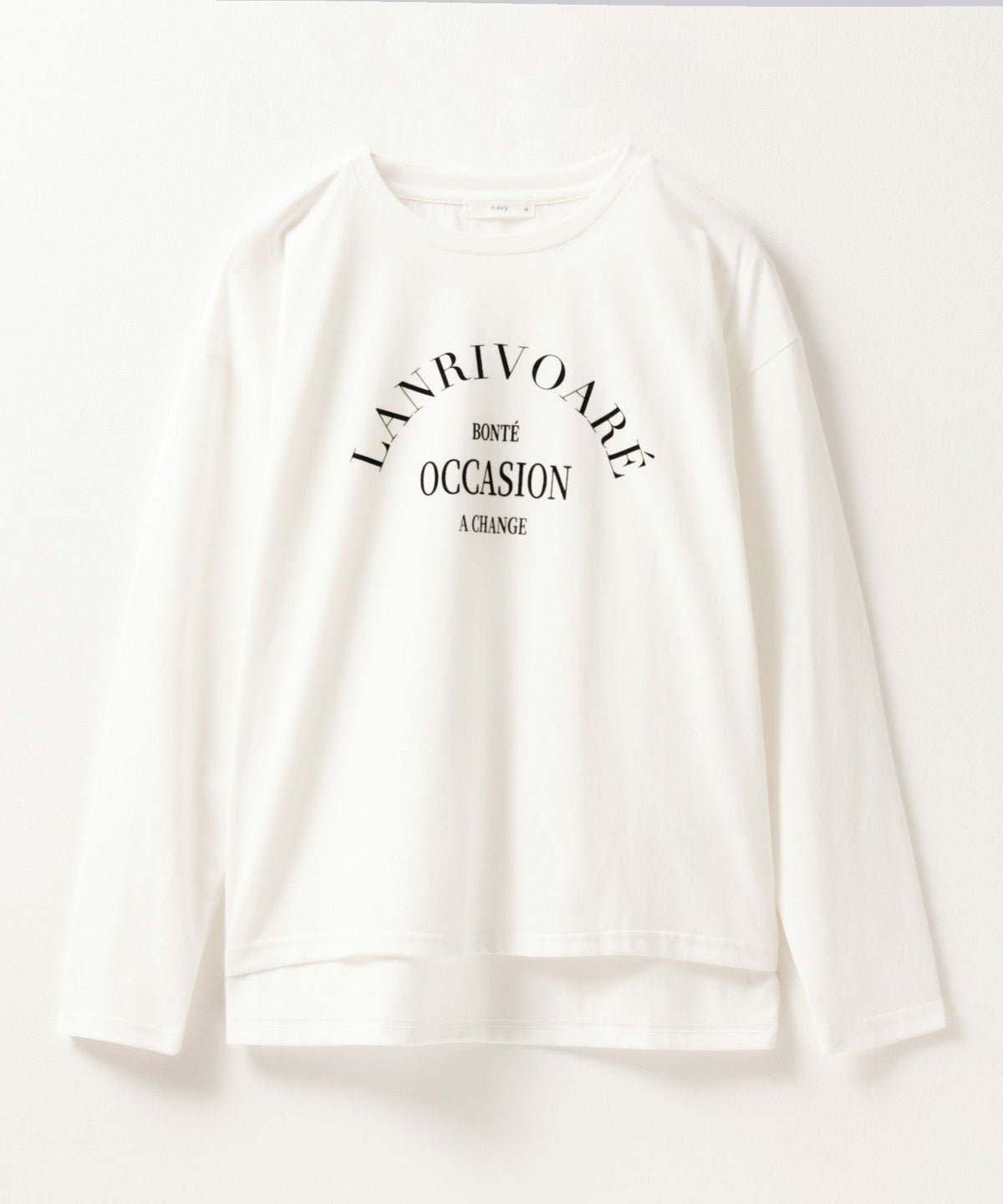 NAVY アーチプリントロンT レディース ネコポス 対応商品