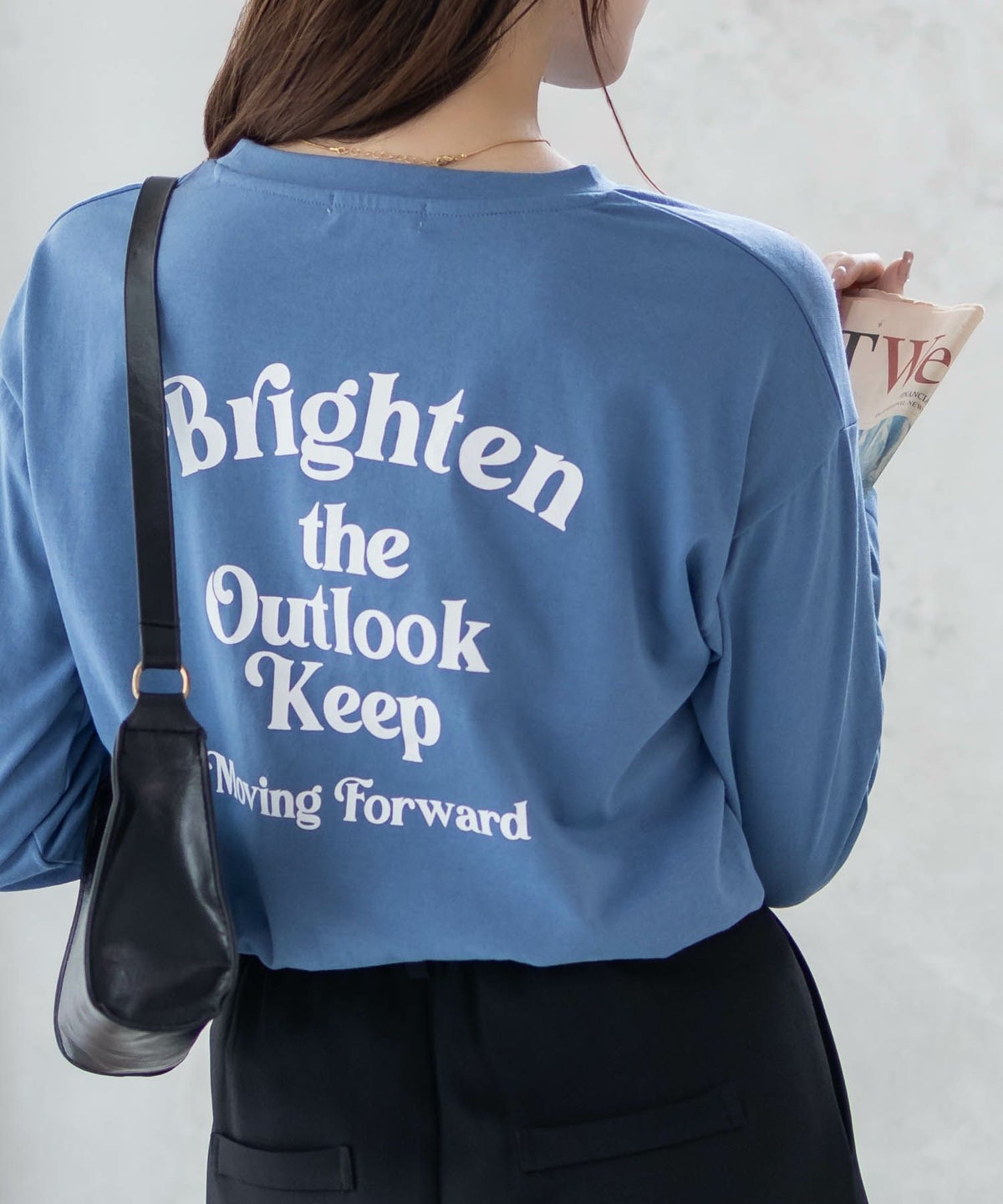 NAVY バックプリントロンT レディース ネコポス 対応商品