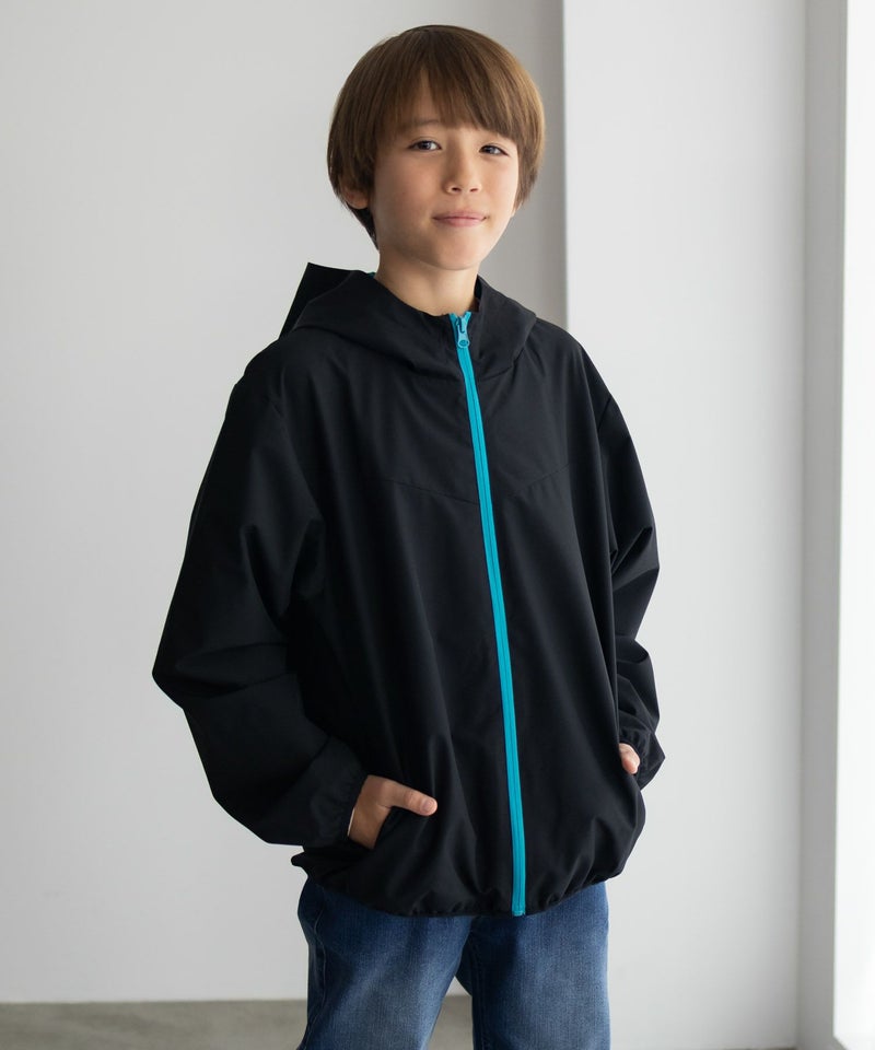 NAVY  シャットアウター 裏メッシュZIPパーカー キッズ商品画像-2