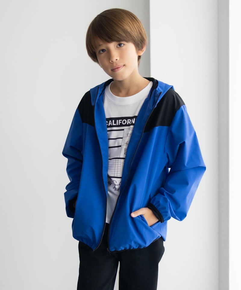 NAVY シャットアウター 裏メッシュZIPパーカー キッズ商品画像-4