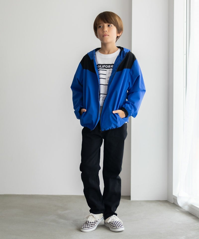 NAVY シャットアウター 裏メッシュZIPパーカー キッズ商品画像-6