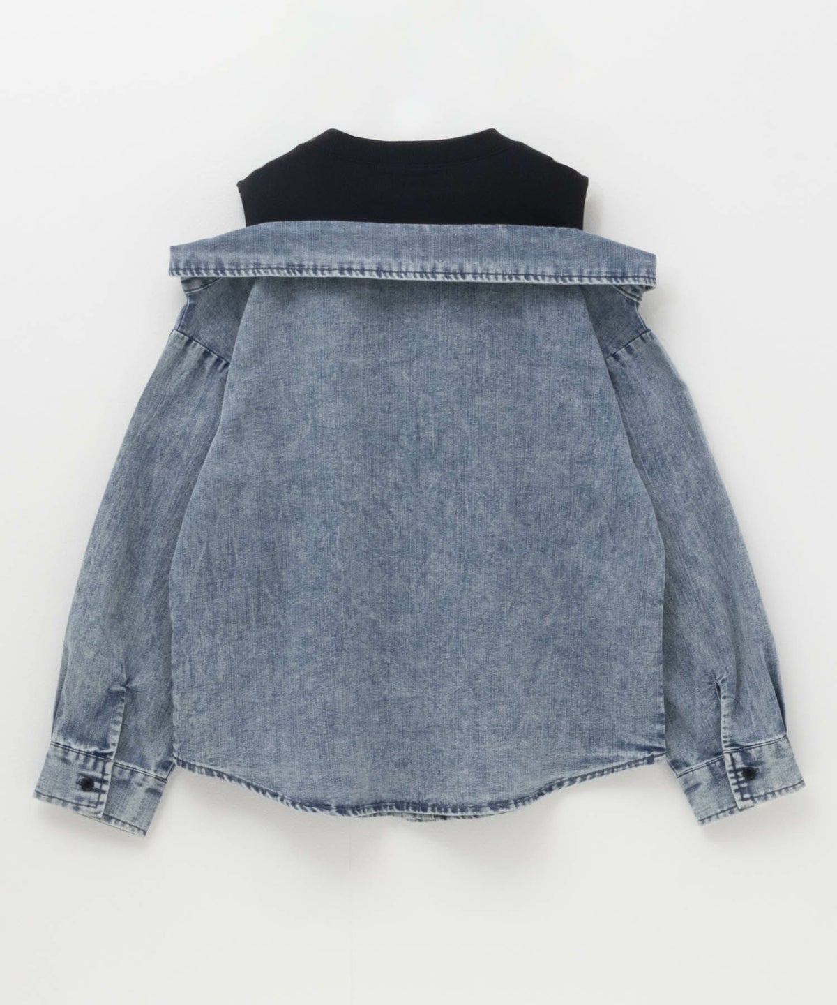 RICH MIX デニムフェイクデザインシャツ キッズ