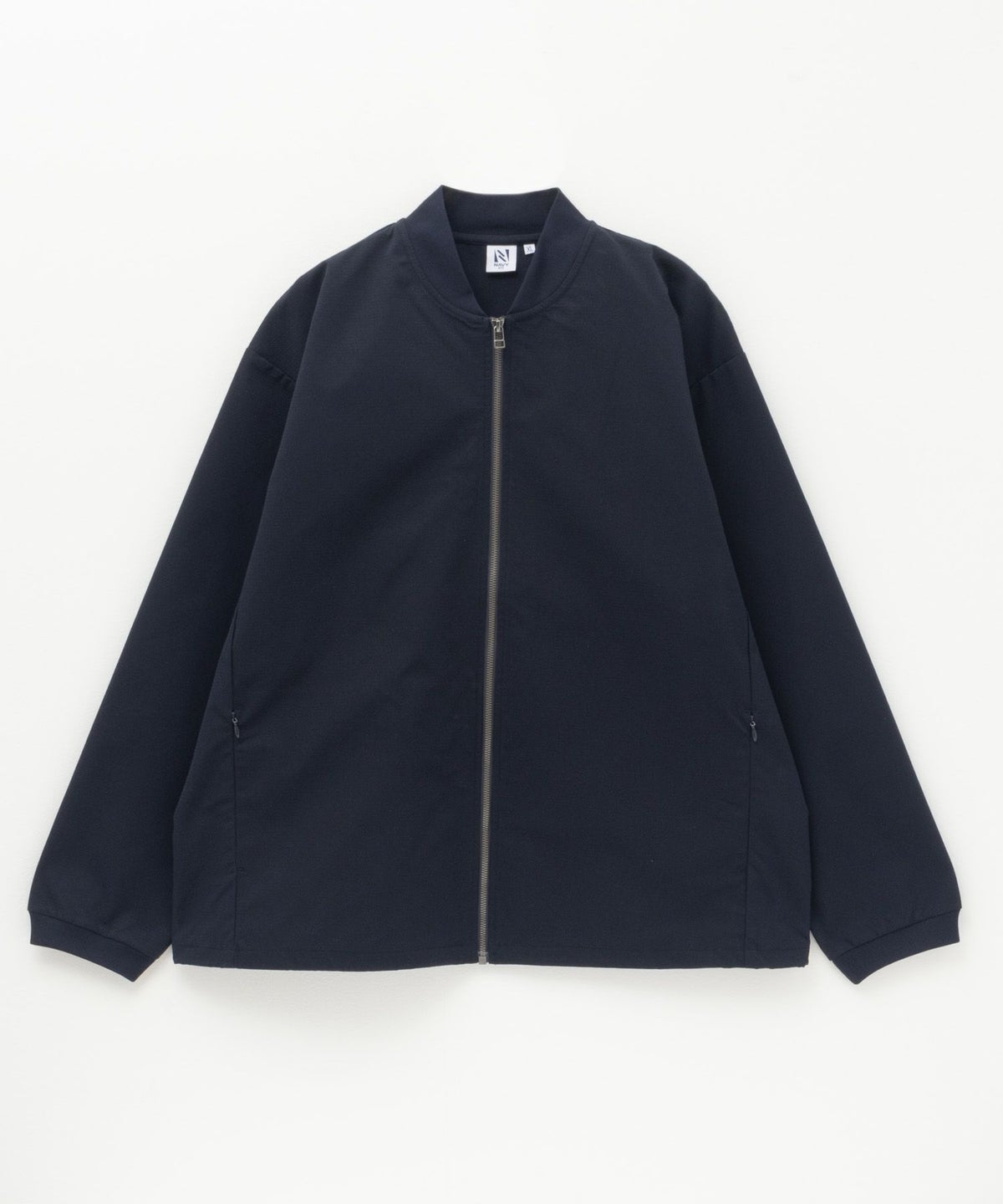 NAVY FIT ドビーストレッチリブブルゾン メンズ