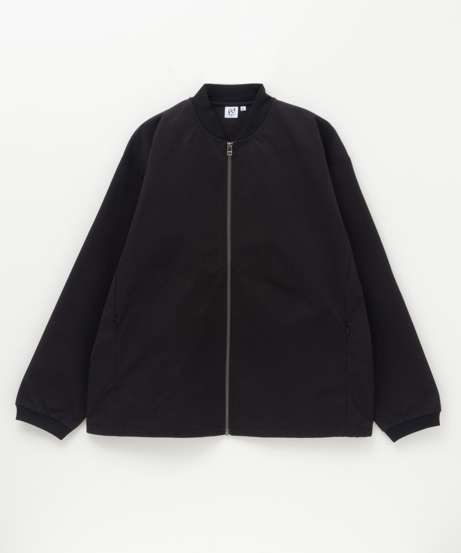 Heve クラウドブルゾン Black 黒 NAVY FIT ドビーストレッチリブブルゾン メンズ