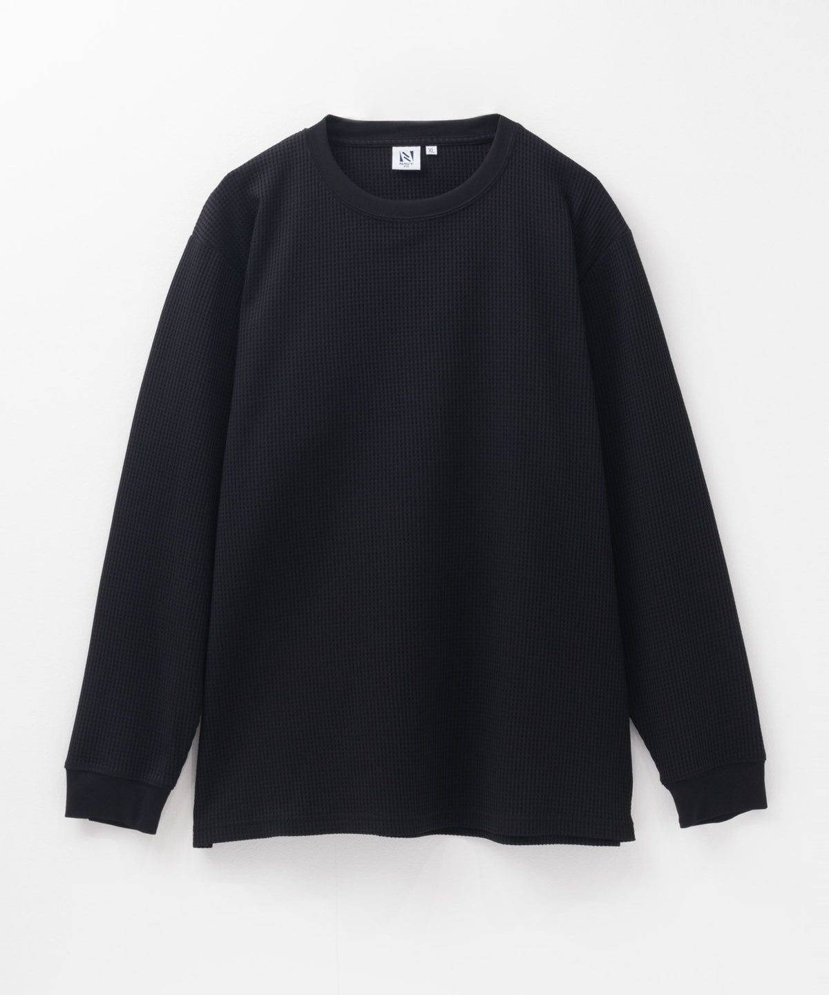 NAVY FIT ストレッチワッフル長袖Tシャツ メンズ