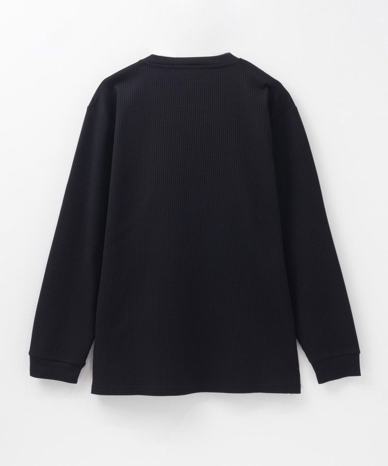 NAVY FIT  ストレッチワッフル長袖Tシャツ メンズ商品画像-6