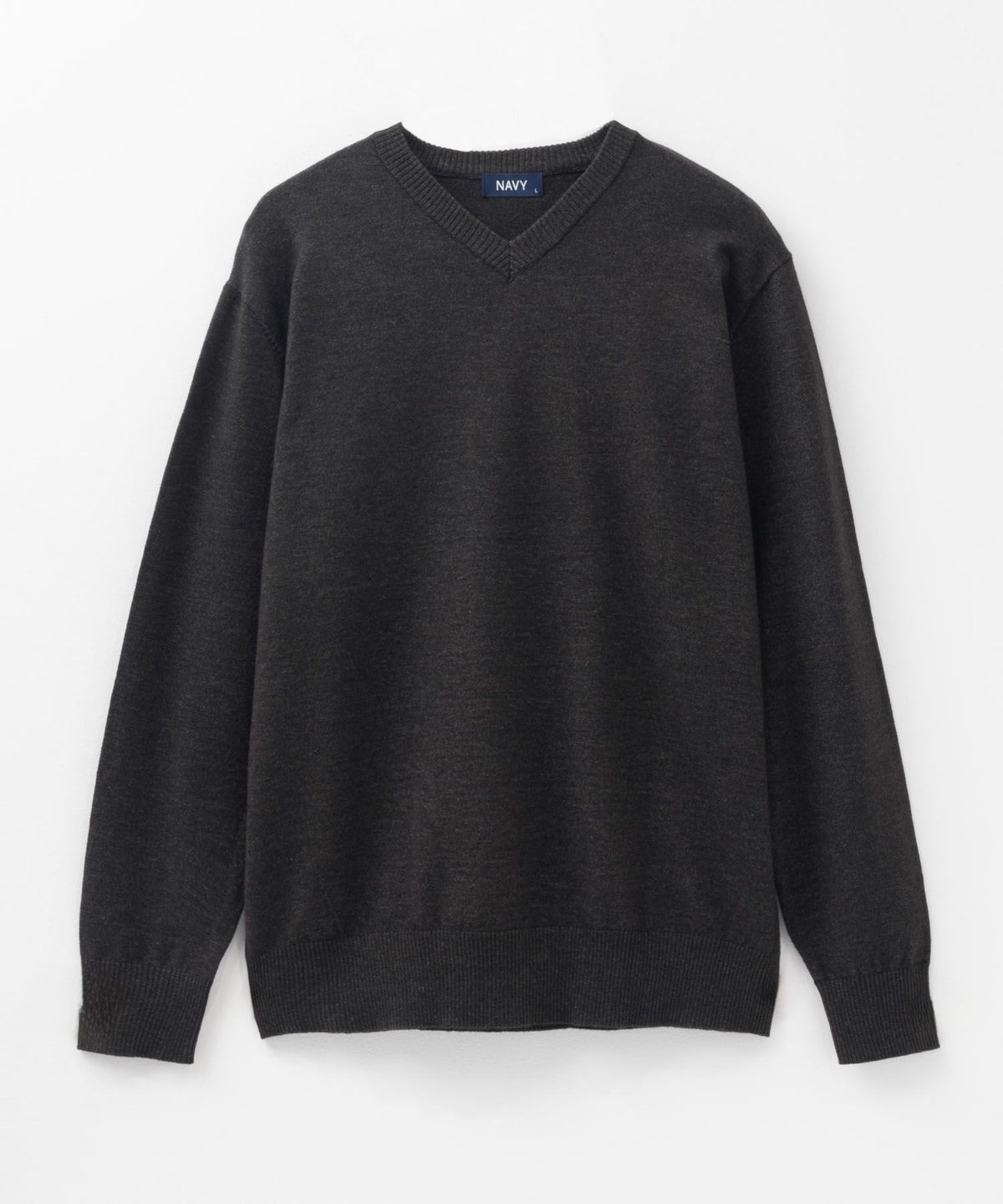 NAVY 素肌ニット Vネック メンズ