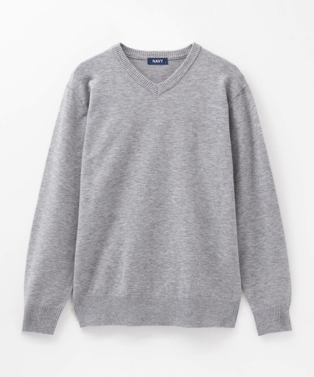 NAVY 素肌ニット Vネック メンズ