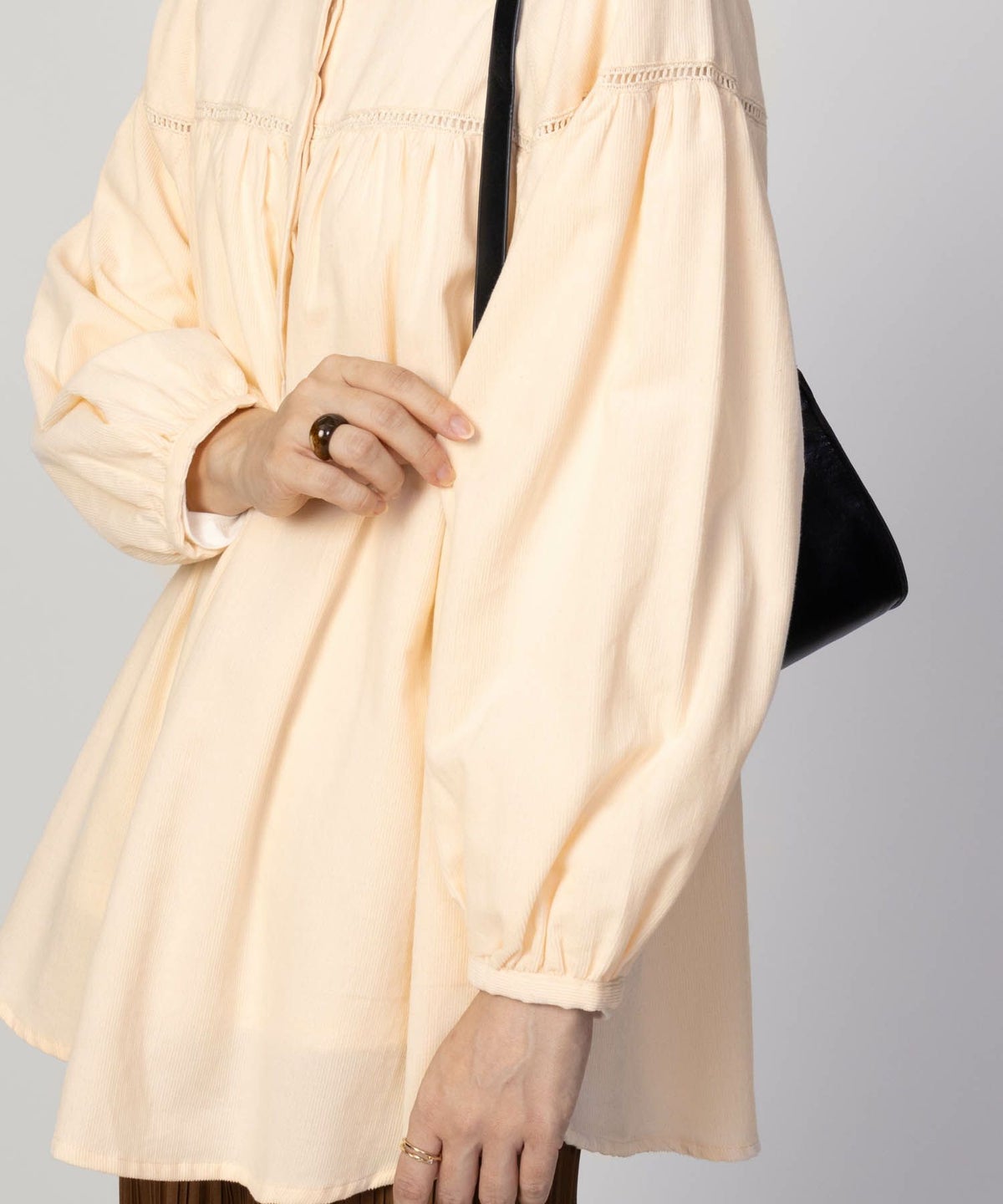 Howdy Marie インドコールギャザーチュニック レディース