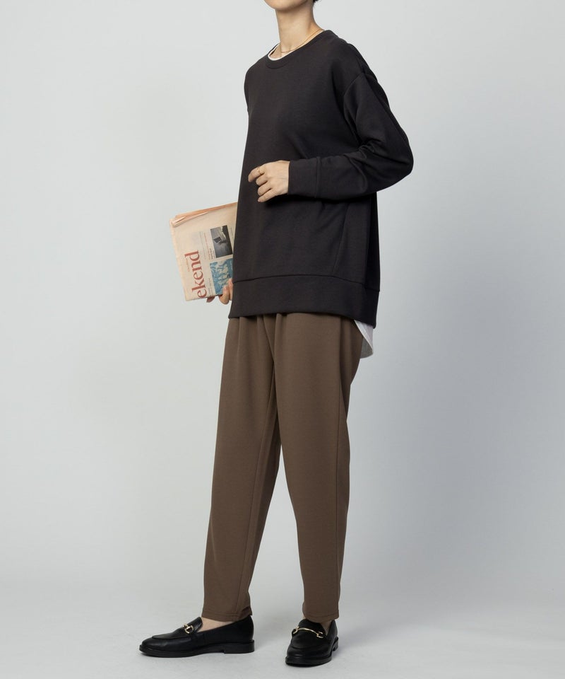 [期間限定価格]URBAN COLLECTION  ポンチ素材 バックスリットプルオーバー レディース メール便 対応商品商品画像-13