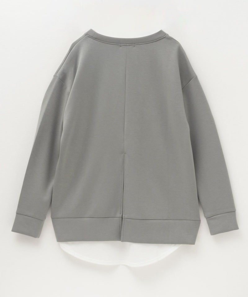 [期間限定価格]URBAN COLLECTION  ポンチ素材 バックスリットプルオーバー レディース メール便 対応商品商品画像-24