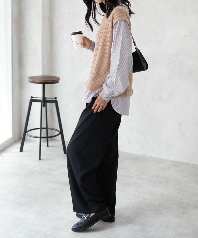 nAvy 時短 フェイクレイヤードプルオーバー レディース商品画像-14