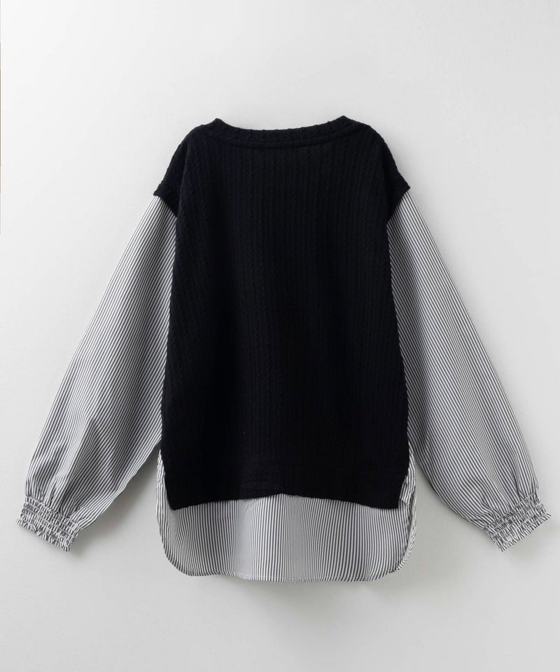 nAvy 時短 フェイクレイヤードプルオーバー レディース商品画像-25