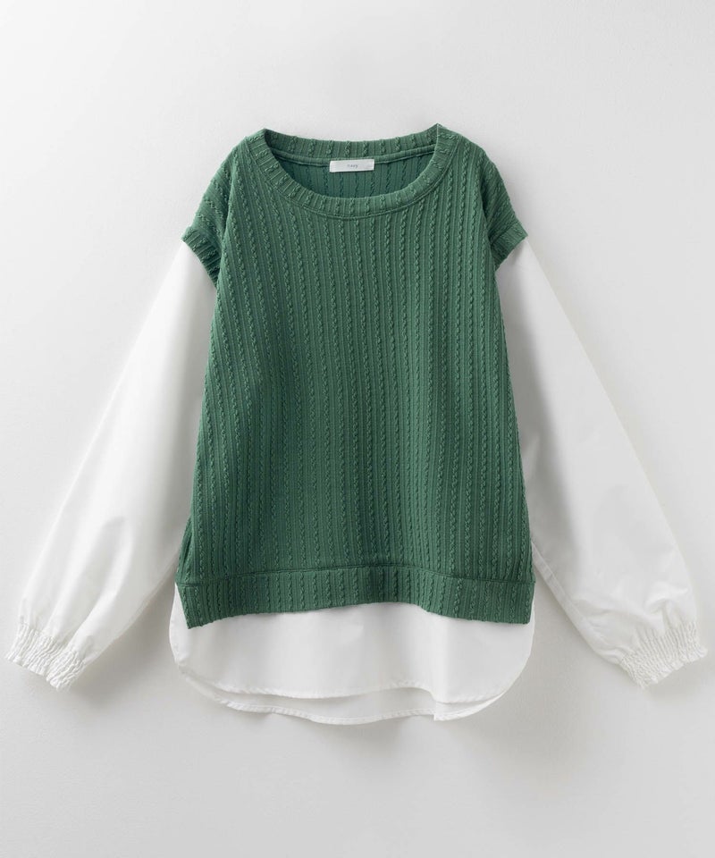 nAvy 時短 フェイクレイヤードプルオーバー レディース商品画像-26